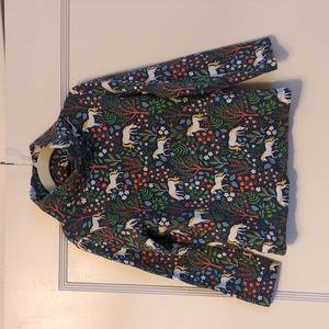 Mini Boden girls unicorn turtleneck size 5-6